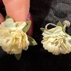 Floral Clip-On Earrings